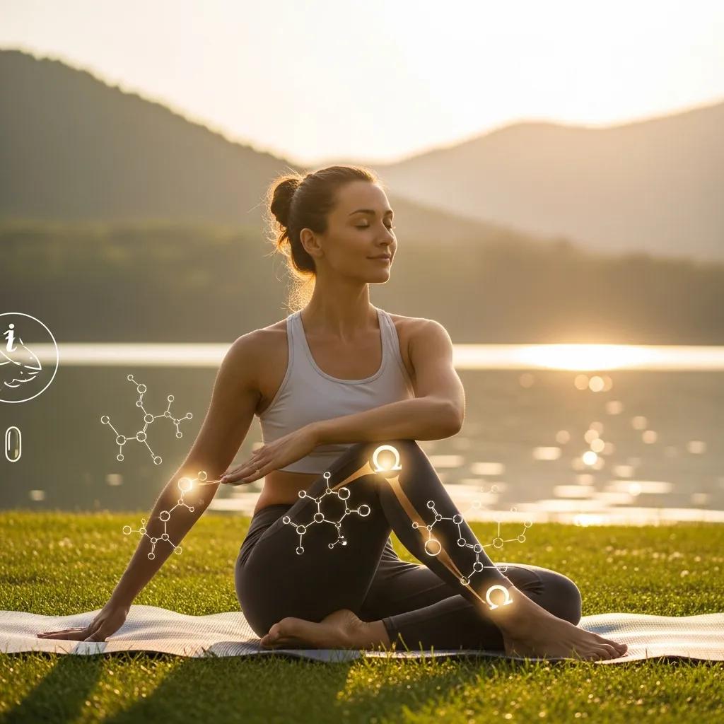 Person practicing yoga outdoors, representing the benefits of omega-3 fatty acids for joint health